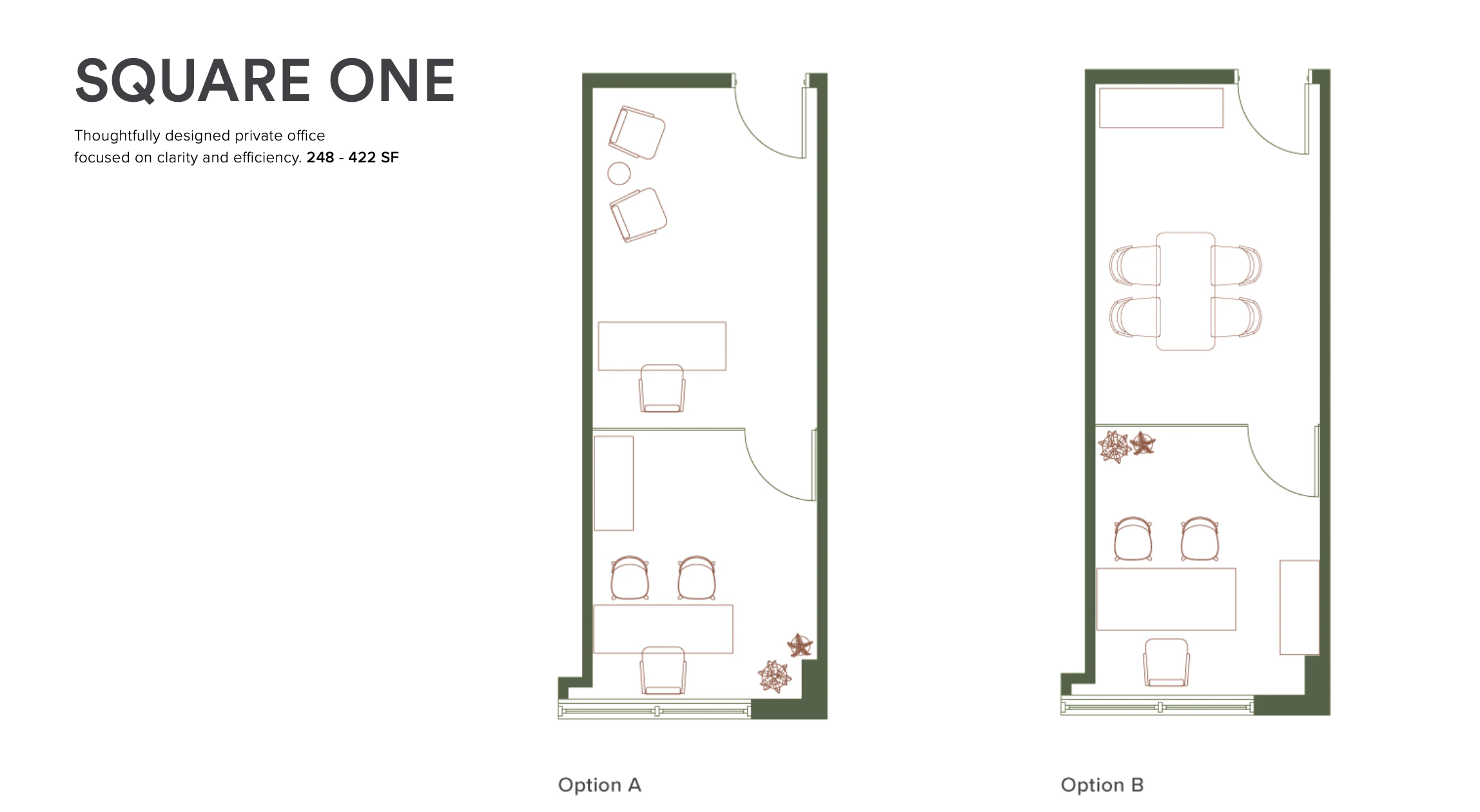 SQUARE ONE · 1 Office Suite — Kat planları